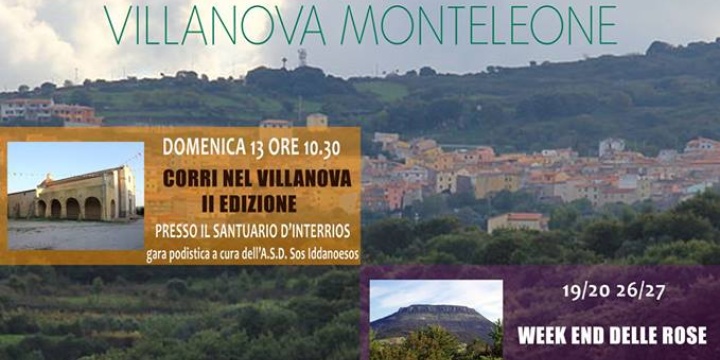 Villanova Monteleone eventi maggio 2018